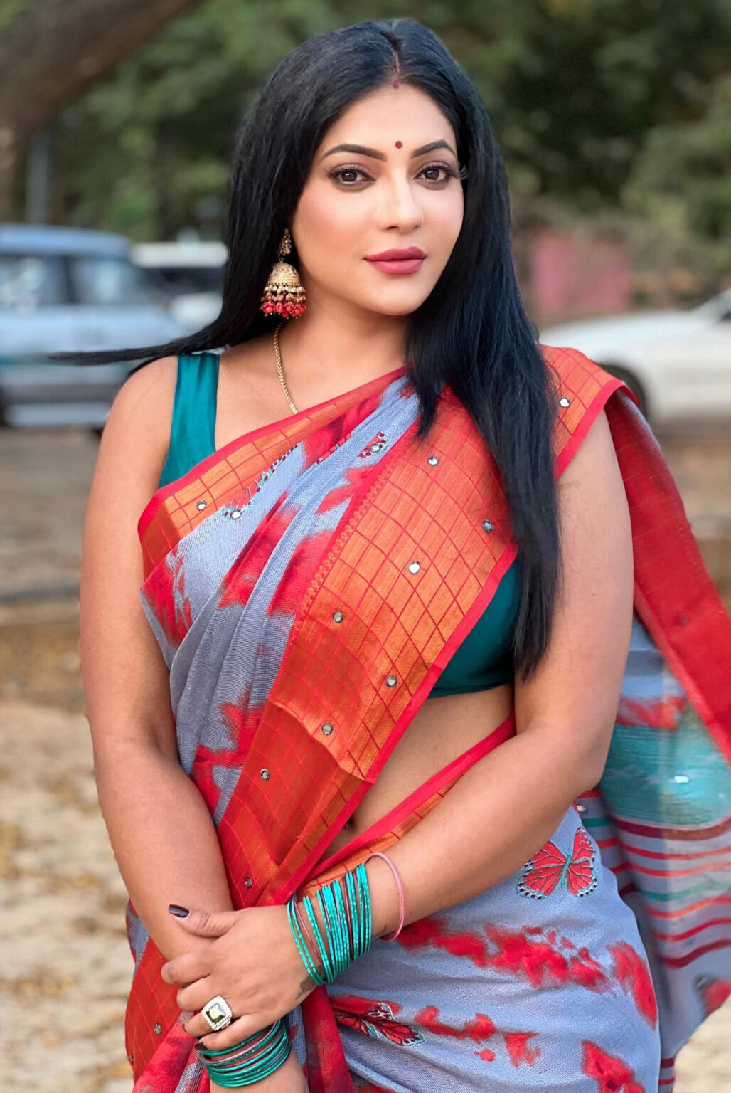 Reshma Pasupuleti In Saree Stills South Indian Actress