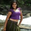 Meghana Raj Hot Navel Stills in Yakshiyum Njanum Movie