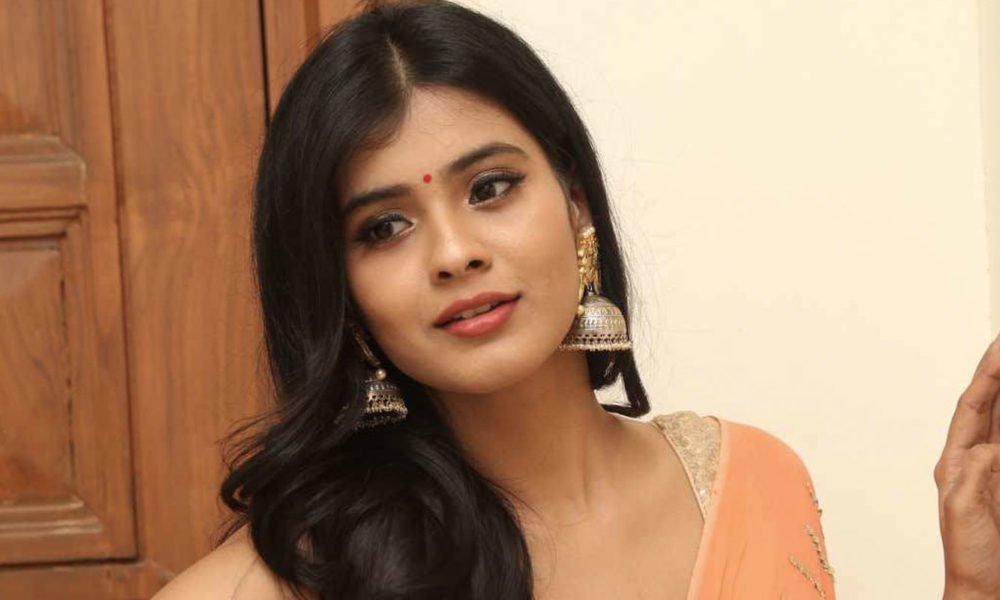 Hebah Patel in Saree Stills At Kumari 21 F Audio Launch