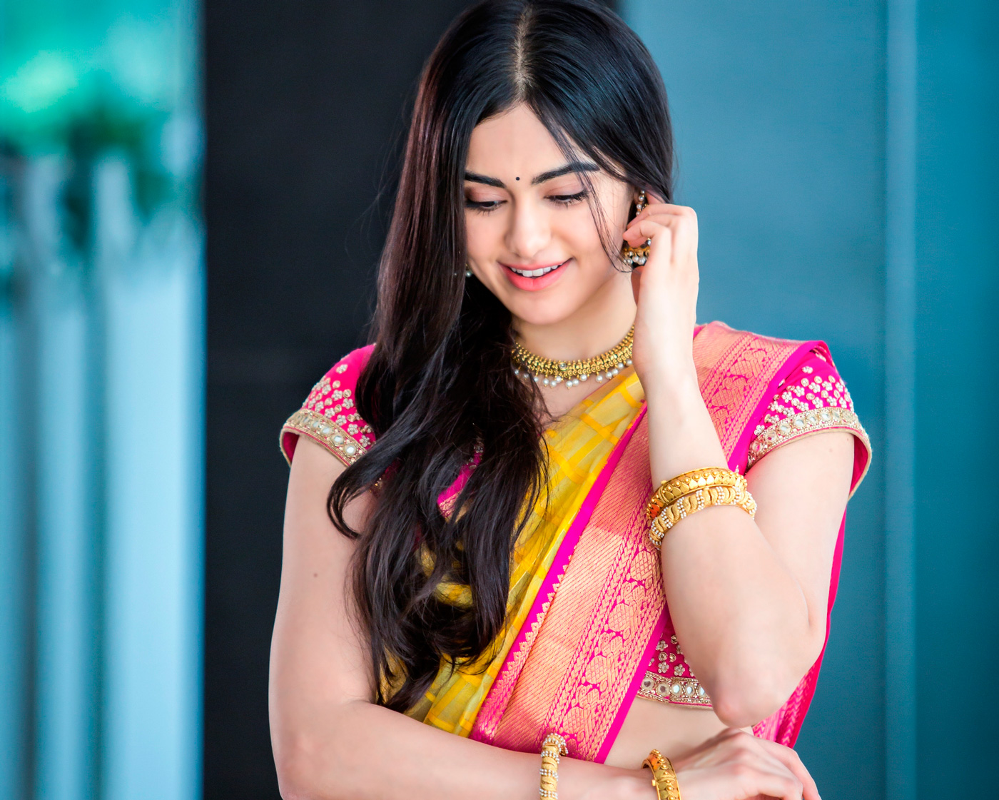 Adah Sharma Photoshoot For Saree Niketan