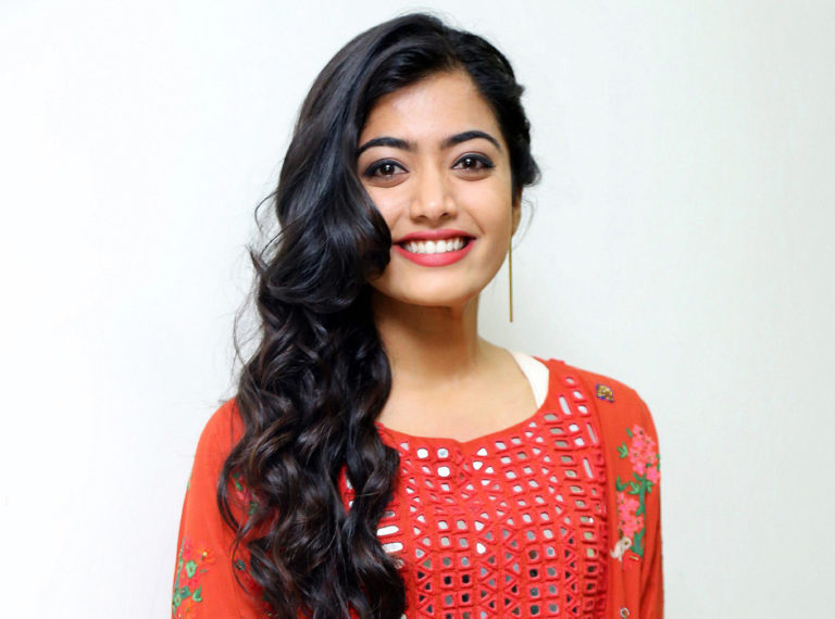 Rashmika Mandanna stills at Chalo movie Teaser Launch