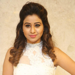 Manali Rathod stills at MLA Movie Pre Release Function