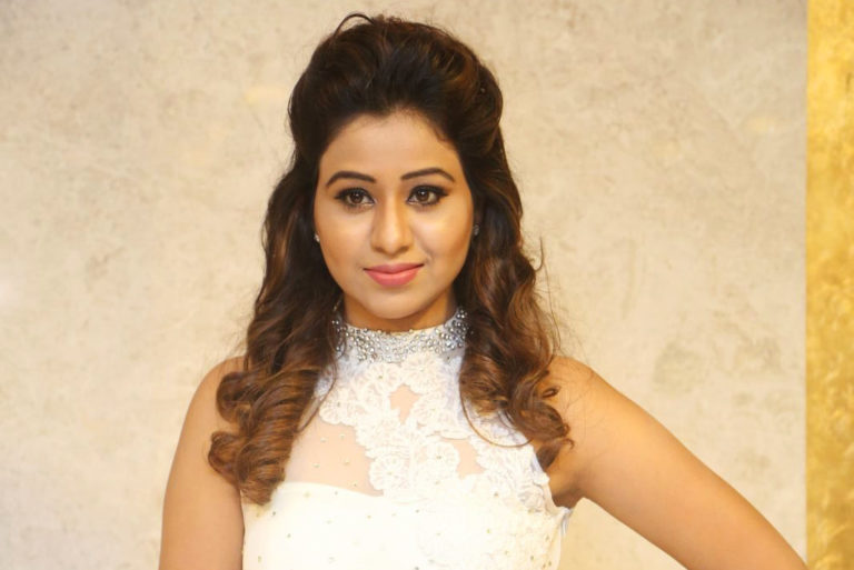 Manali Rathod stills at MLA Movie Pre Release Function