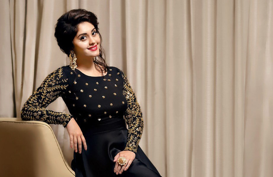 Surbhi in Geethika Kanumilli at Andagathey Audio Launch