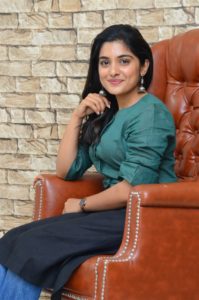 Brochevarevarura Movie Heroine Nivetha Thomas Interview Pics