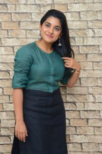 Actress Nivetha Thomas Pics @ Brochevarevarura Movie Interview