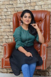 Brochevarevarura Movie Actress Nivetha Thomas Interview Pics