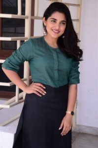 Brochevarevarura Movie Actress Nivetha Thomas Interview Pics