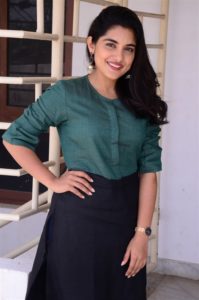 Brochevarevarura Movie Actress Nivetha Thomas Interview Pics