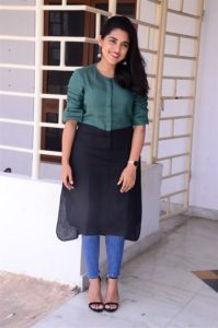 Brochevarevarura Movie Actress Nivetha Thomas Interview Pics