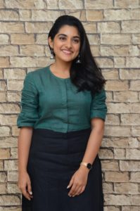 Actress Nivetha Thomas Pics @ Brochevarevarura Movie Interview