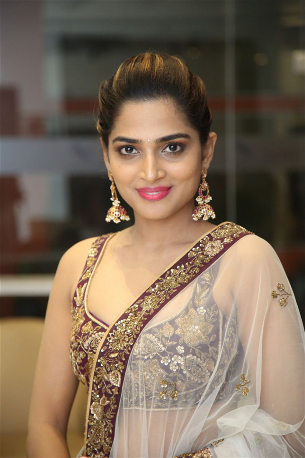 Guna 369 movie actress Anagha LK Maruthora at Pre Release