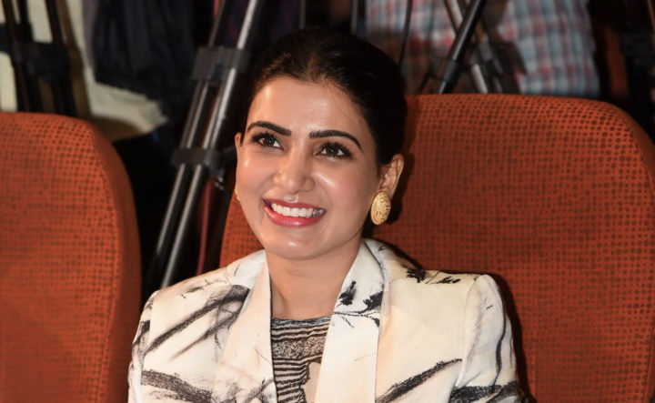 Samantha Akkineni at Evaru Teaser Launch