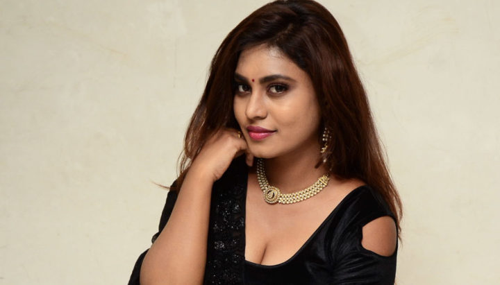 Priyanka Augustin stills at Mass Power Movie Press Meet