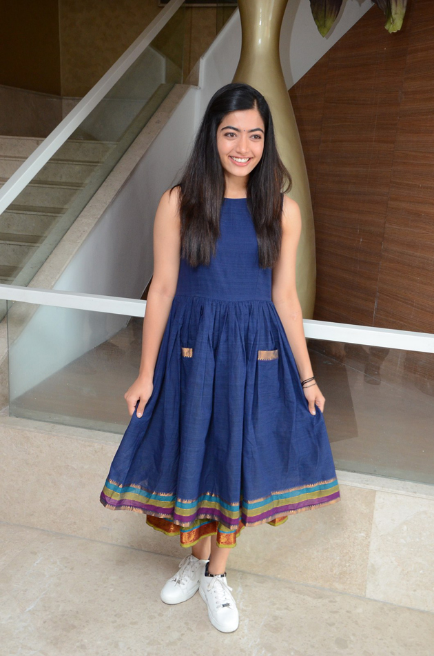 rashmika mandanna 🔵 on Instagram: “Follow 👍👍👍 @rashmika.mandanna1 . for  exclusive update.. . . . … | Simple frocks, Designer dresses indian, Simple  frock design