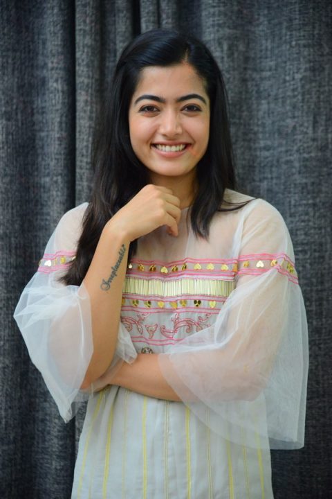 Rashmika Mandanna at Dear Comrade interview