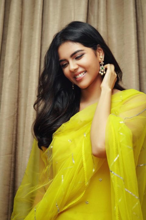 Kalyani Priyadarshan at Ranarangam trailer launch