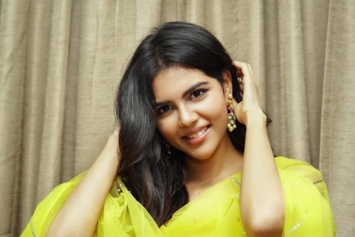 Kalyani Priyadarshan at Ranarangam trailer launch