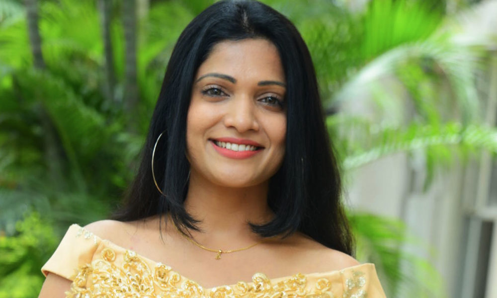 Katyayani Sharma stills at Telugu movie TRAAP launch