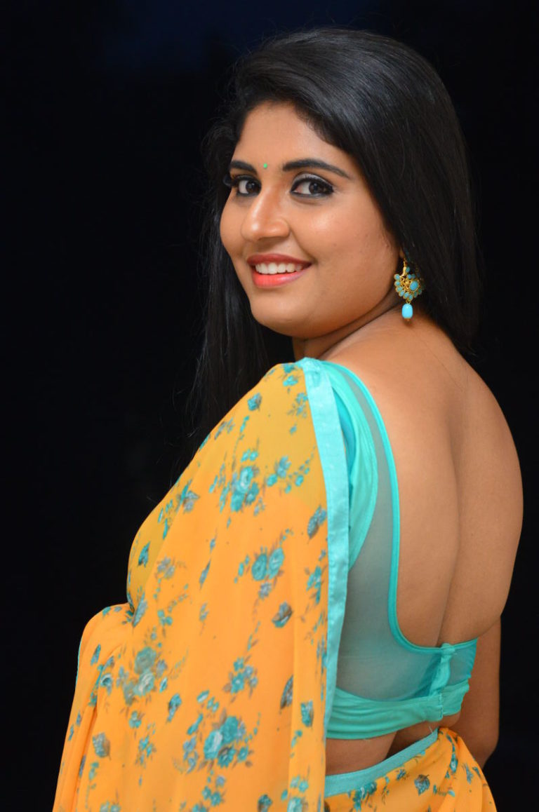 Sonia Chowdary in saree photos at Undiporade Trailer Launch - South ...