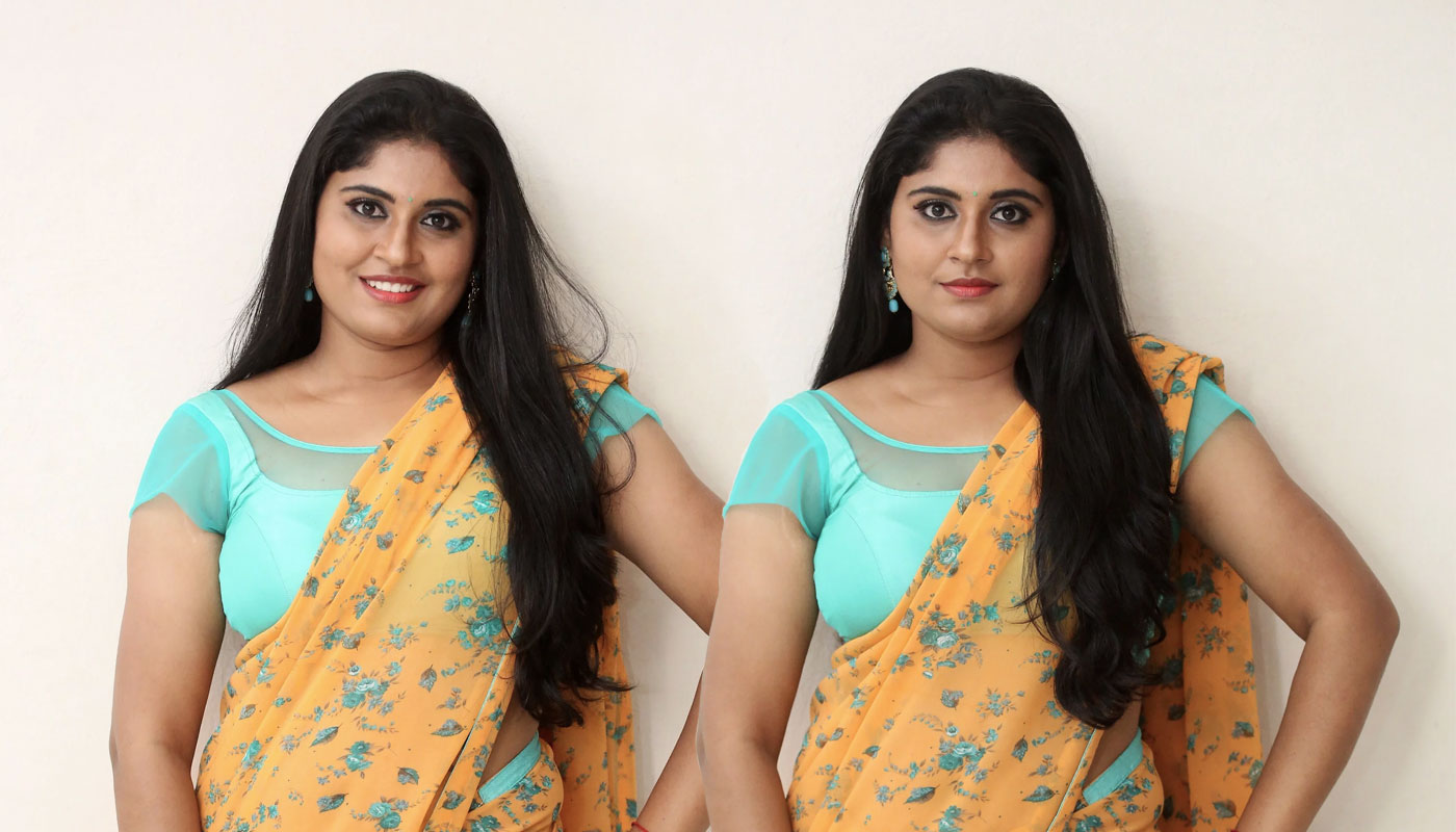 Sonia Chowdary in saree photos at Undiporade Trailer Launch
