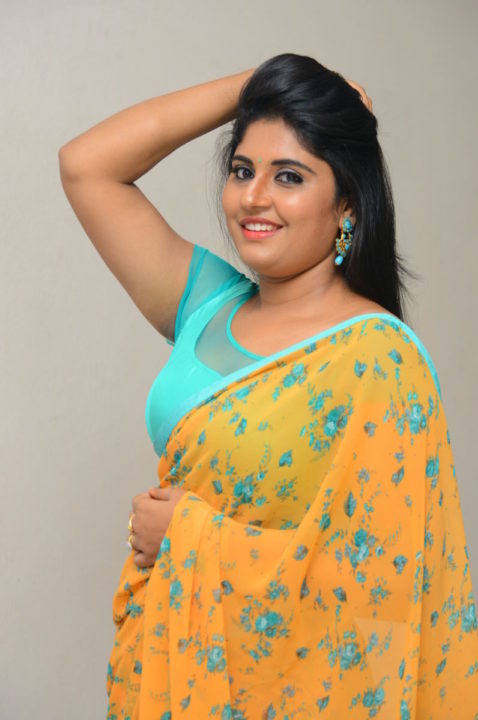 Sonia Chowdary in saree