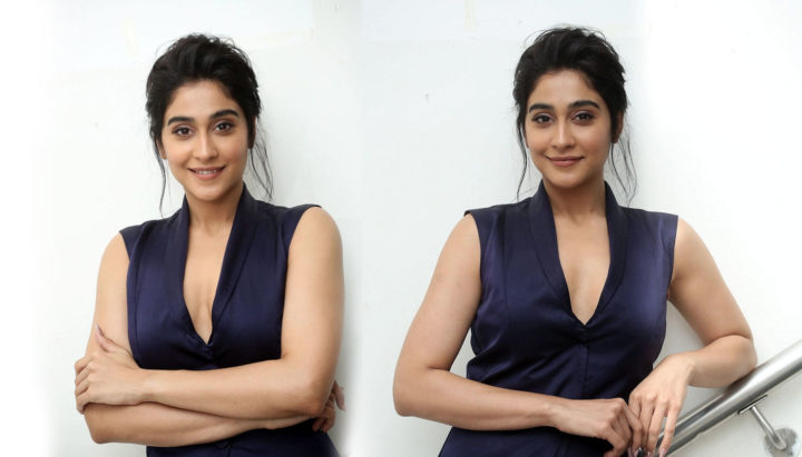 Regina Cassandra stills at Evaru Movie Pre Release Event