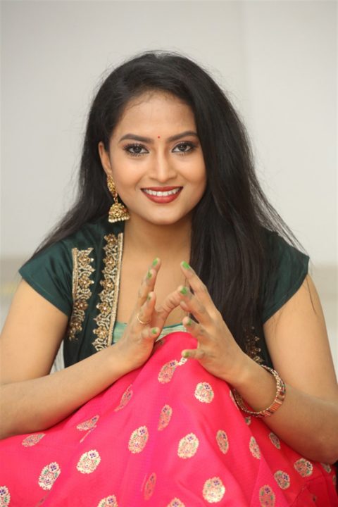 Actress Sravani Kondapalli Photos @ Kobbari Matta Pre-Release