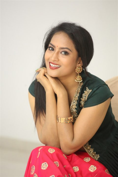 Telugu Actress Sravani Kondapalli Photos @ Kobbari Matta Movie Pre-Release
