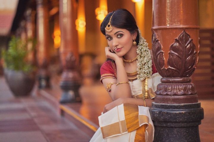 Anju Kurian in Kerala Saree