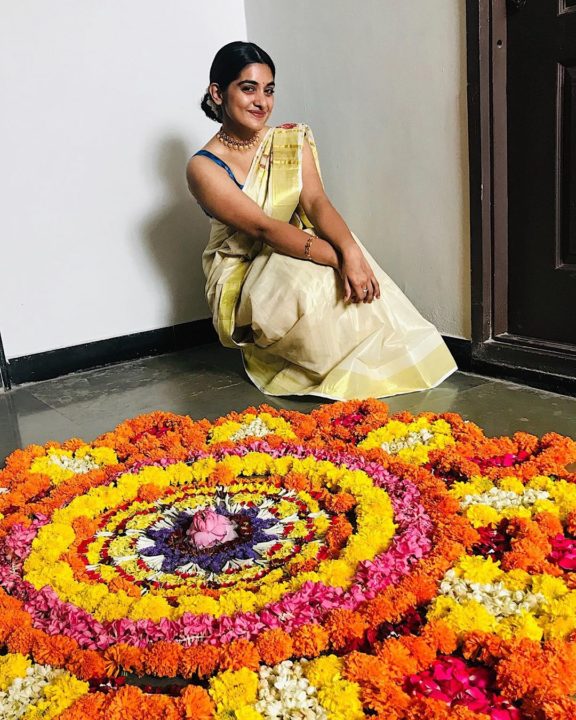 Nivetha Thomas in Kerala Saree