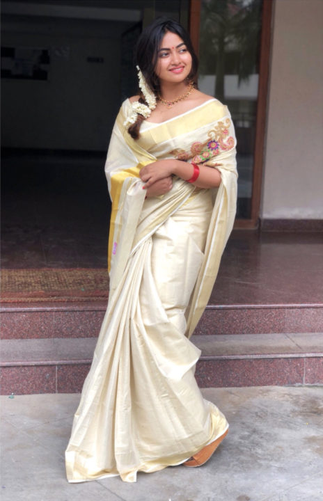 Shaalin Zoya in Kerala Saree