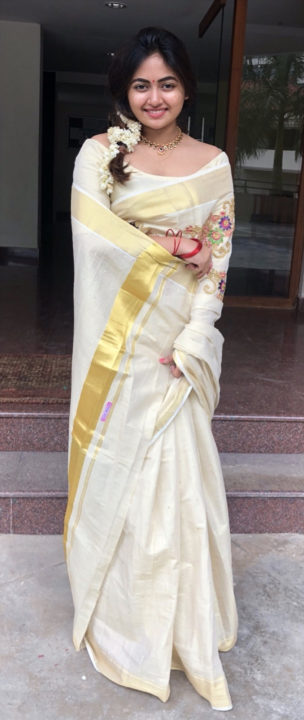 Shaalin Zoya in Kerala Saree