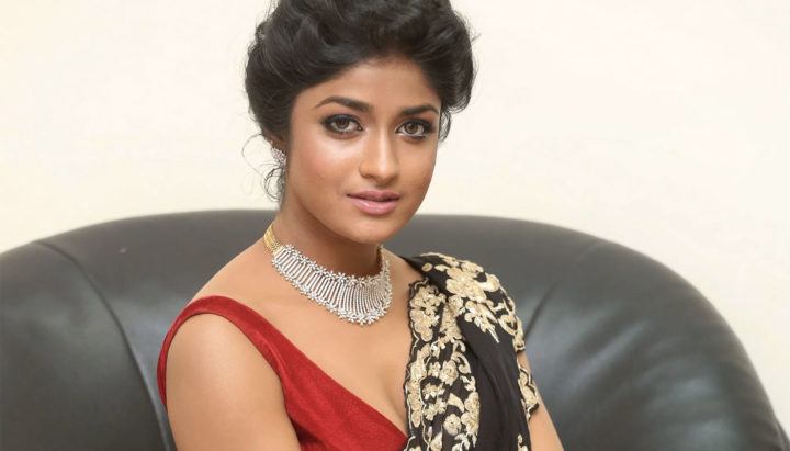 Dimple Hayati saree photos at Valmiki Pre Release