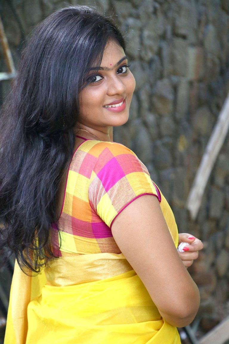 Actress Meghna Saree Photos @ Veerapuram 220 Movie Audio Launch - South ...