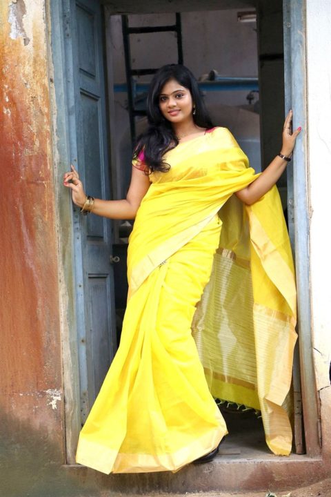 Meghna saree photos at Veerapuram 220 Movie Audio Launch
