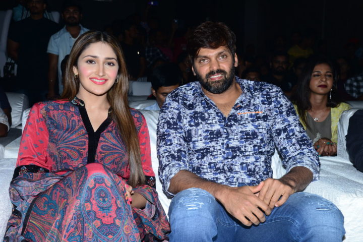 Sayyeshaa Saigal at Bandobast Movie Pre Release