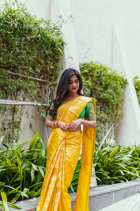 Nabha Natesh Saree stills by Daniel Chinta