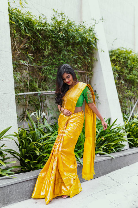 Nabha Natesh Saree stills by Daniel Chinta