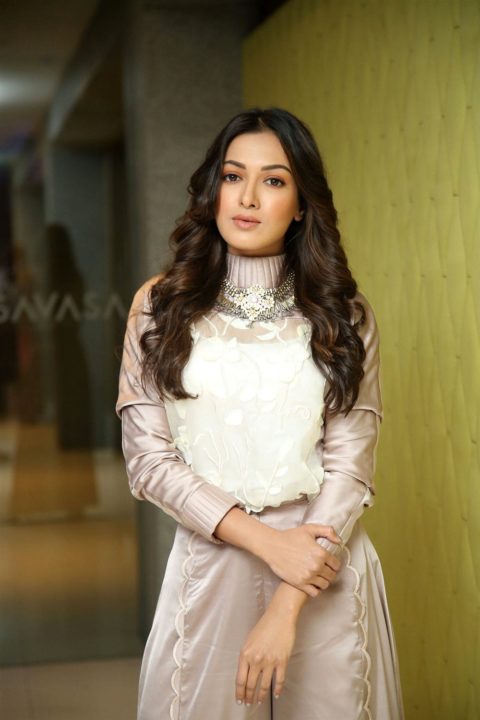 Heroine Catherine Tresa Photos at Vadaladu Movie Interview