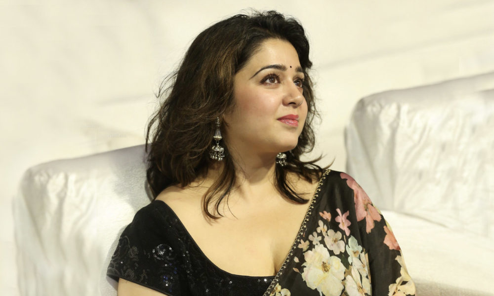 Charmi Kaur at Meeku Maathrame Cheptha Pre-Release Event