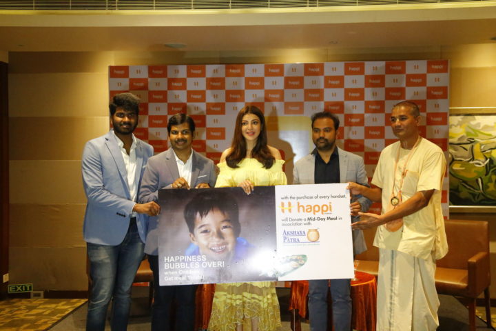 Kajal Aggarwal launches Happi Mobiles at Vizag