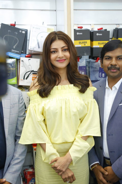 Kajal Aggarwal launches Happi Mobiles at Vizag