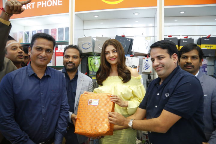 Kajal Aggarwal launches Happi Mobiles at Vizag