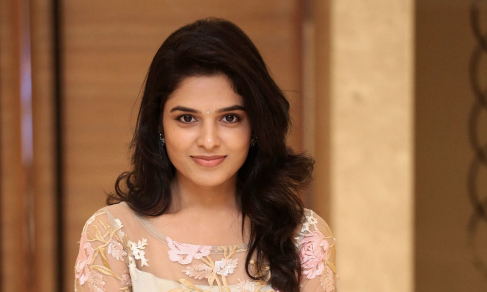 Harshitha Chowdary at Tholu Bommalata Movie Pre-Release Event