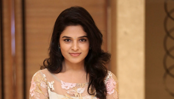 Harshitha Chowdary at Tholu Bommalata Movie Pre-Release Event