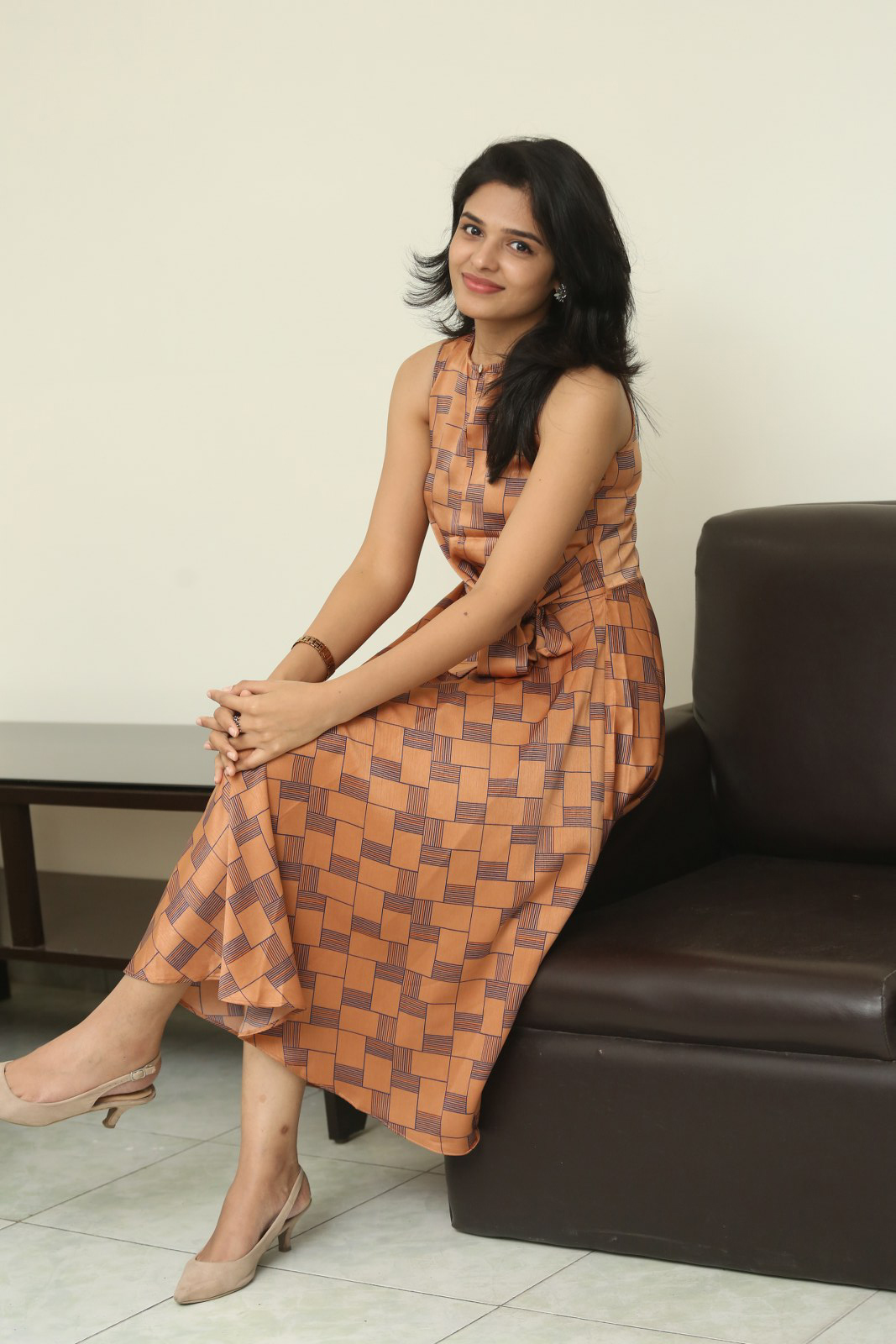 Harshitha Chowdary at Tholu Bommalata Movie Promotions