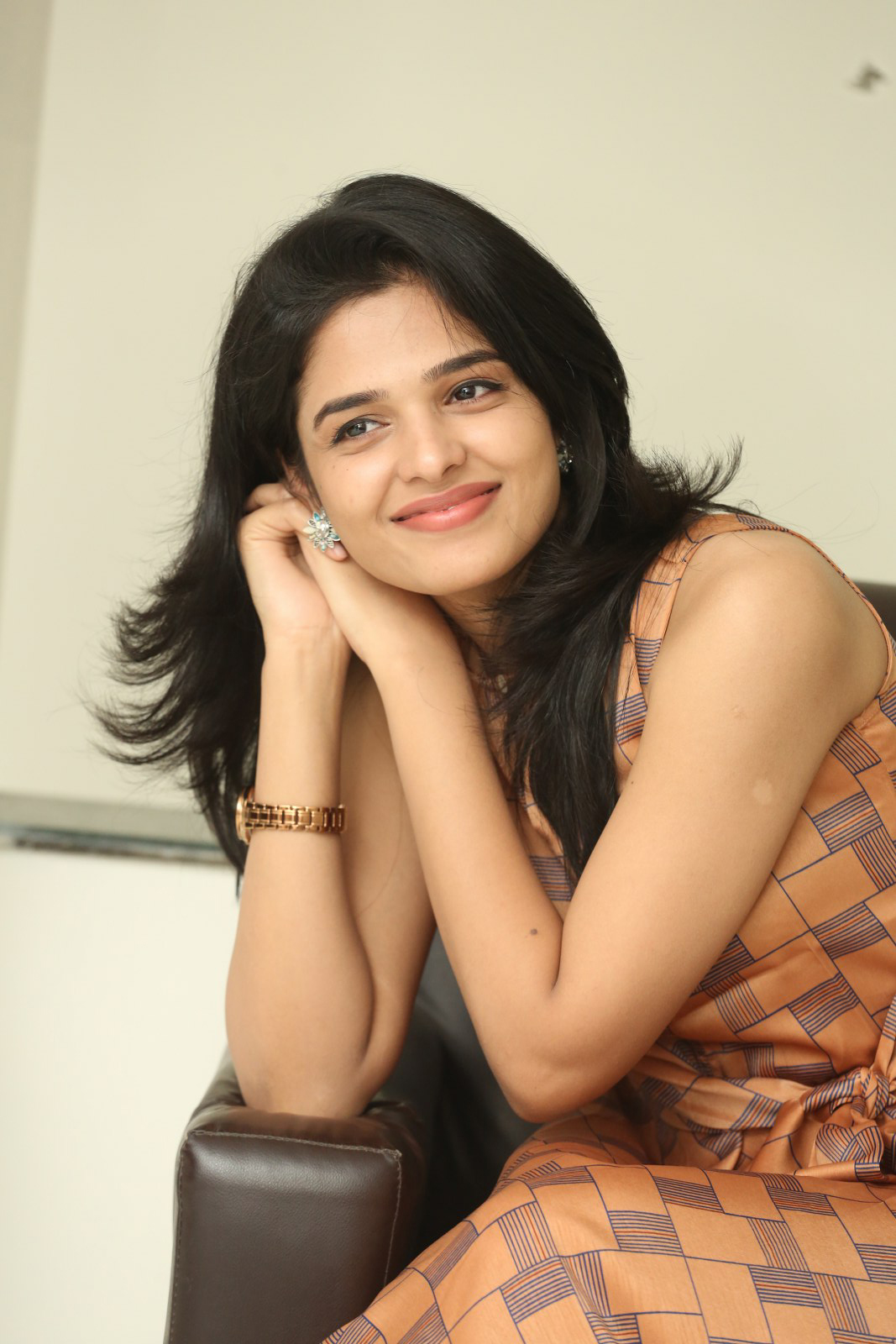 Harshitha Chowdary at Tholu Bommalata Movie Promotions