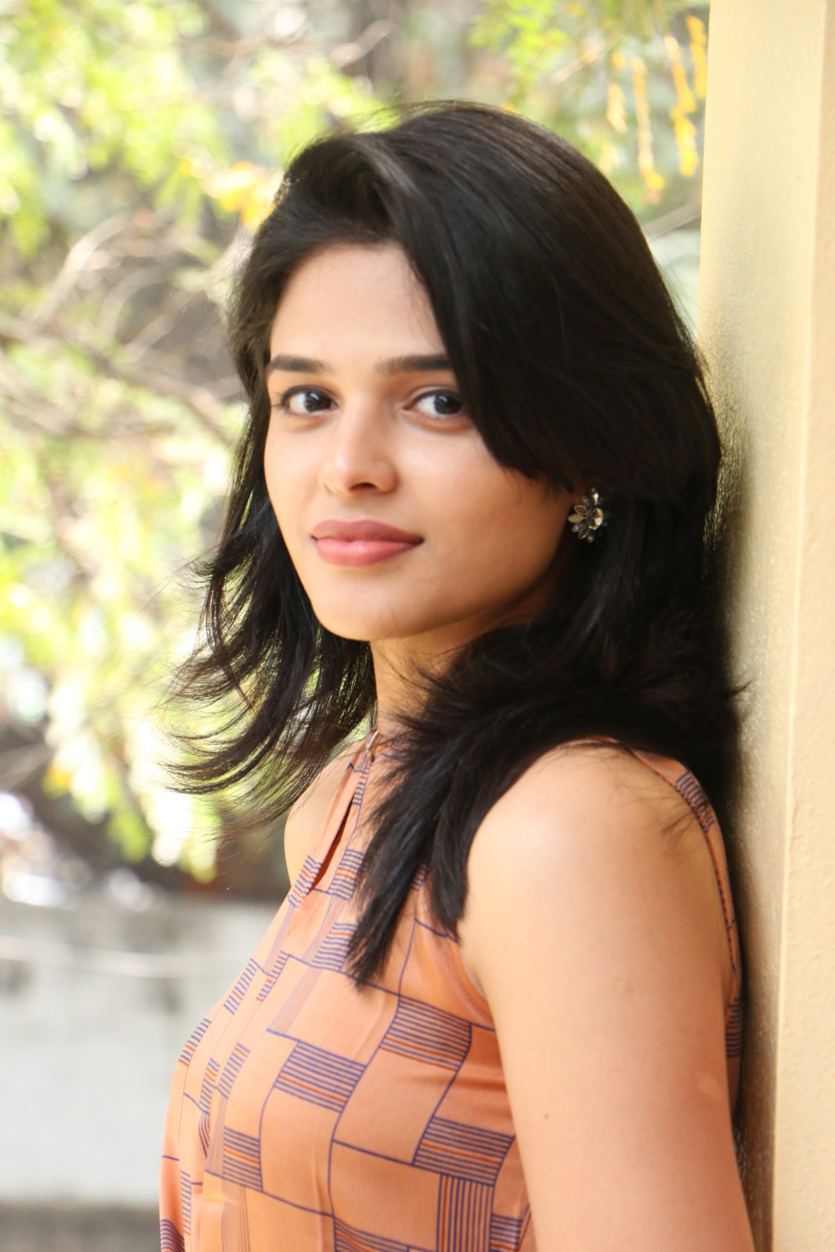 Harshitha Chowdary at Tholu Bommalata Movie Promotions