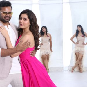 Raashi Khanna at Prati Roju Pandage Movie Song Coverage